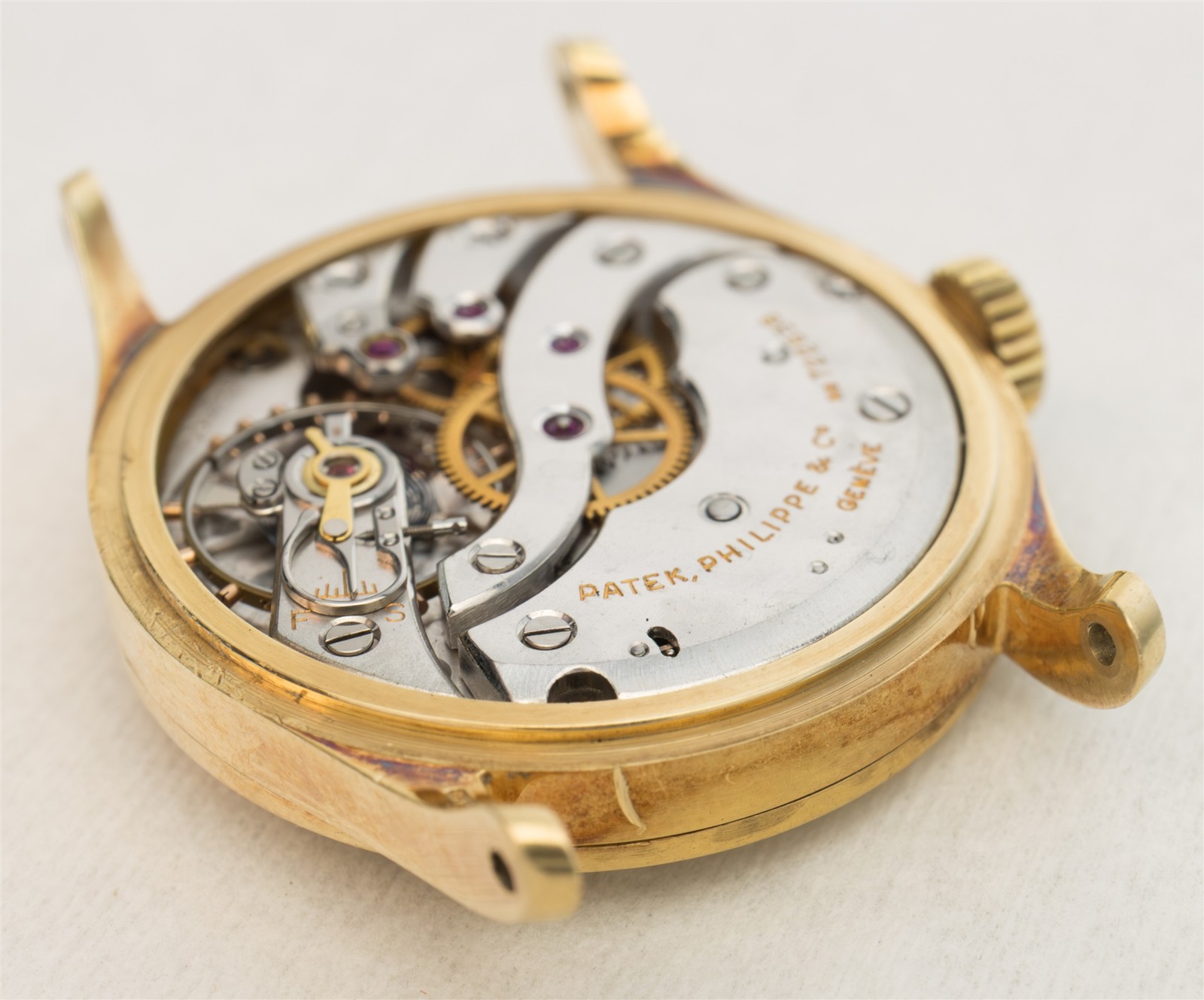 Patek Philippe Ref. 96 Calatrava 1950s Vintage 18K Gold Watch 12-400 Movement