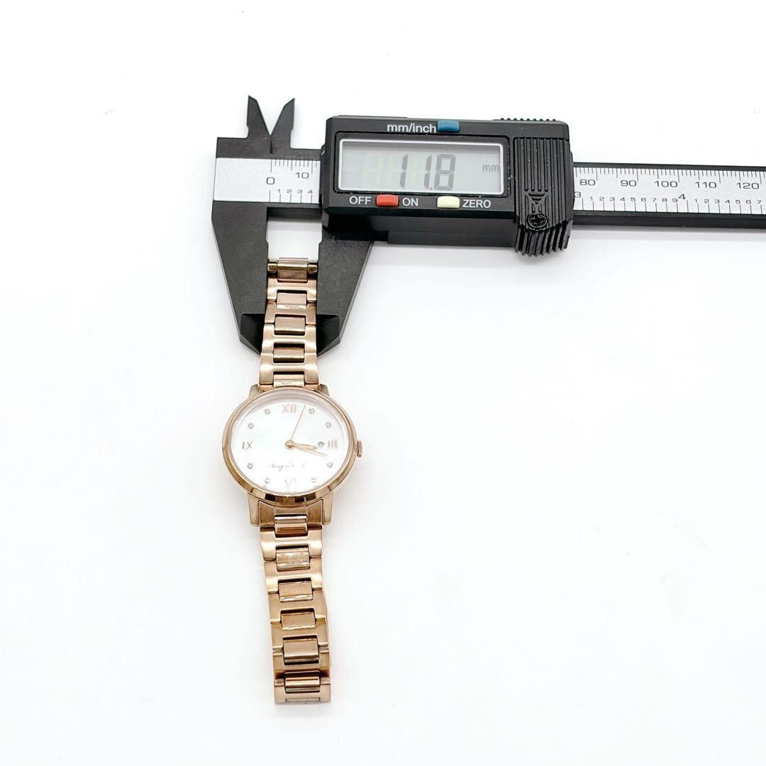 agnes b Shell Dial Pink Gold 29mm with Date Excellent Condition Operational Wome