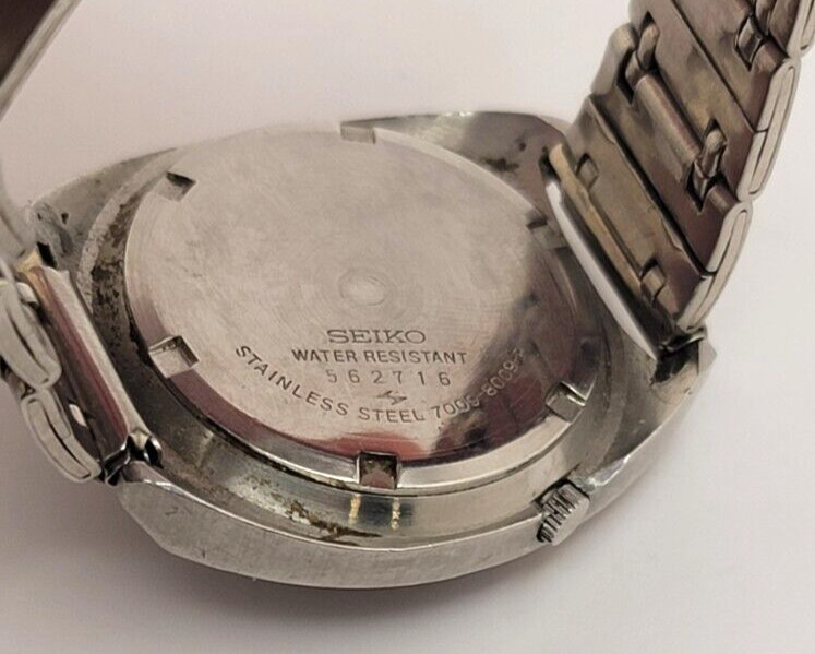 Seiko Argyle Vintage Diamond Pattern Dial Automatic Japan Mens Watch 7009-8009-P