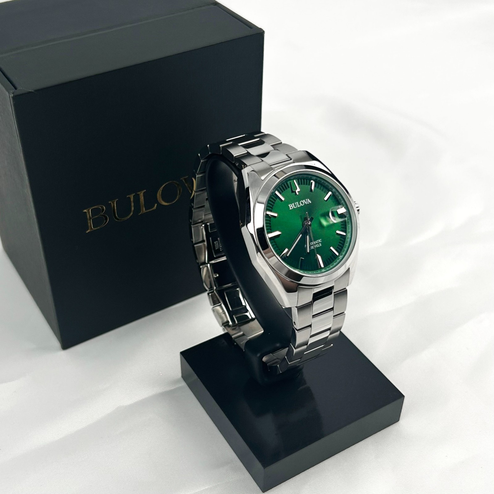 Bulova 96B429 Surveyor Automatic Green Dial Automatic Watch 39MM