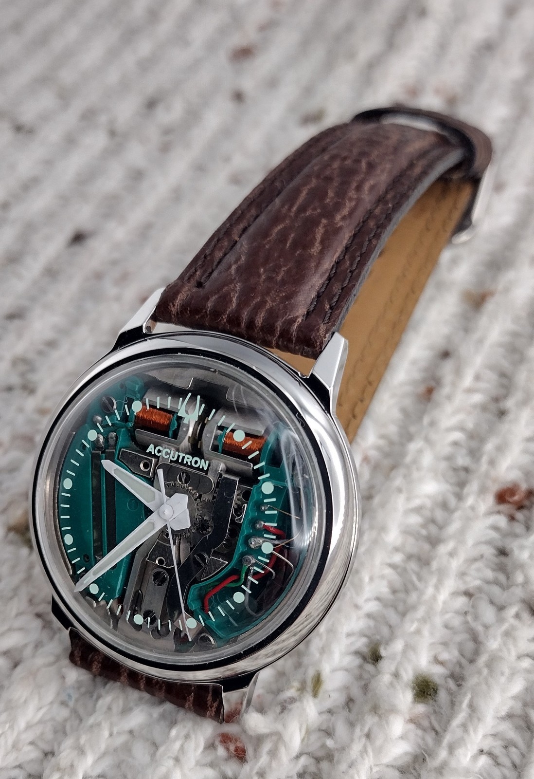 Bulova ACCUTRON 214 35mm SPACEVIEW M8 1968 Serviced Clean Ready For Wear