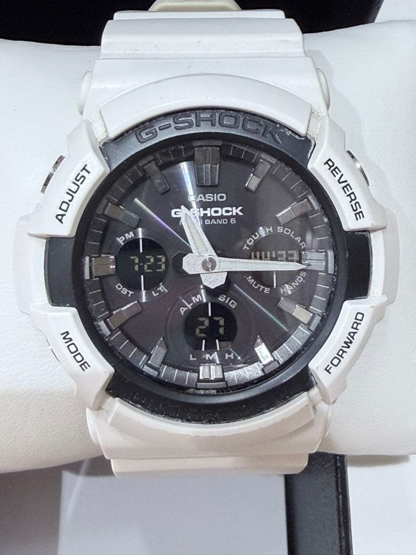 CASIO G-SHOCK GAW-100B-7AJF Multiband 6 Tough Solar White Men’s Watch w/ Box