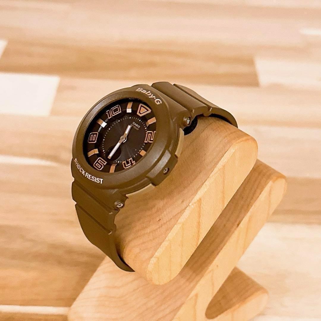 Excellent condition Casio Baby G radio solar wristwatch BGA 1601 brown black Bab
