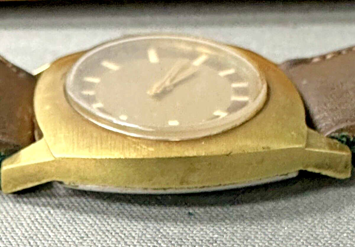 Ernest Borel synchorn Watch oval dial unisex RARE SHAPE!!!! running