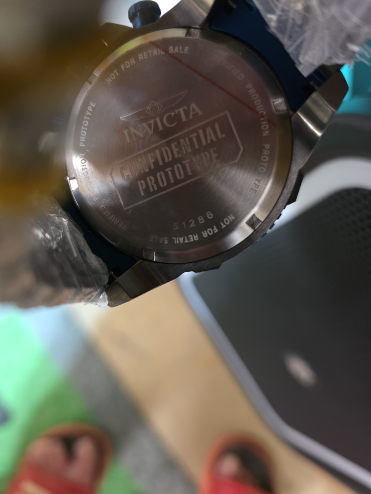 Invicta Reserve Prototype Jason Taylor Chronograph Watch W/case HOF auto Card
