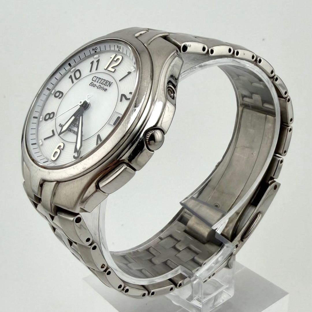 [Working] Citizen Attesa Radio-Controlled Solar Titanium H410 Men’s Wa 【USED】