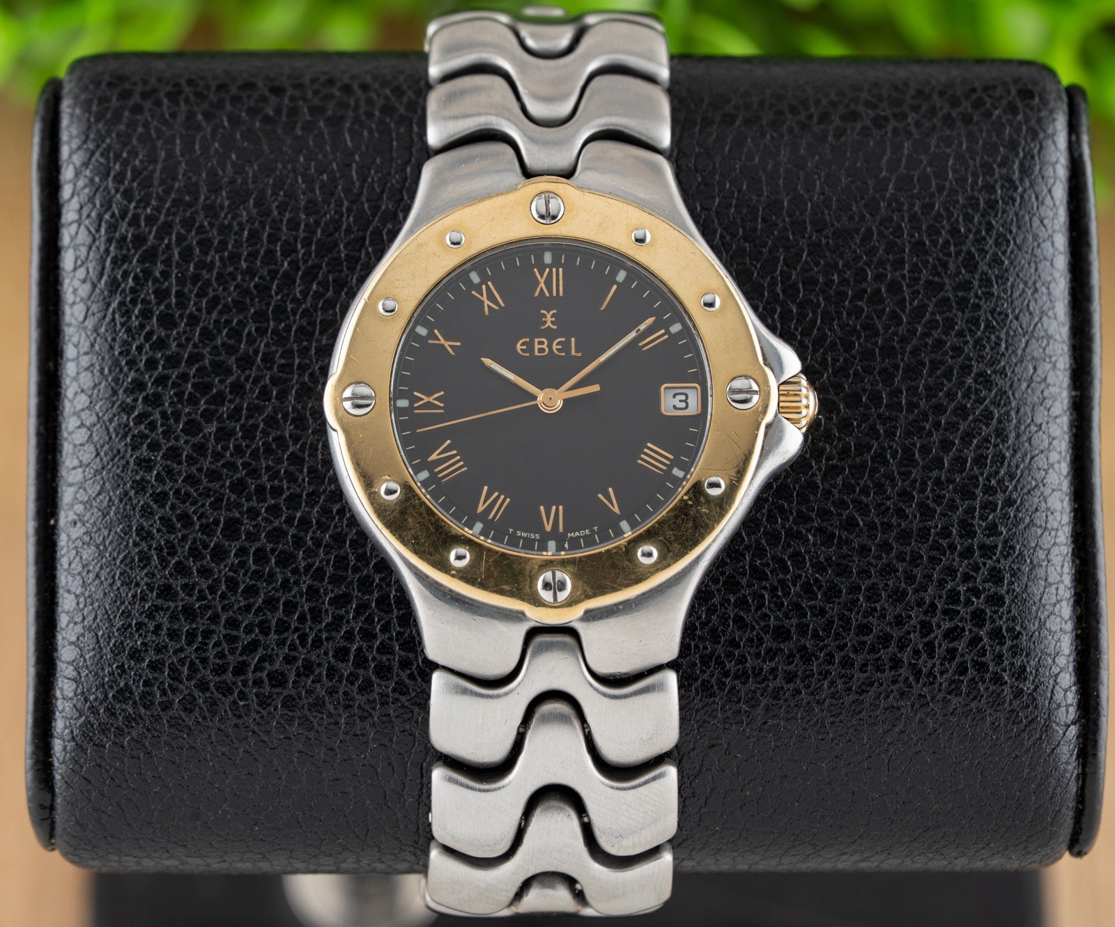 Ebel Sportwave Two Tone Gold & Steel Black Dial E6187631