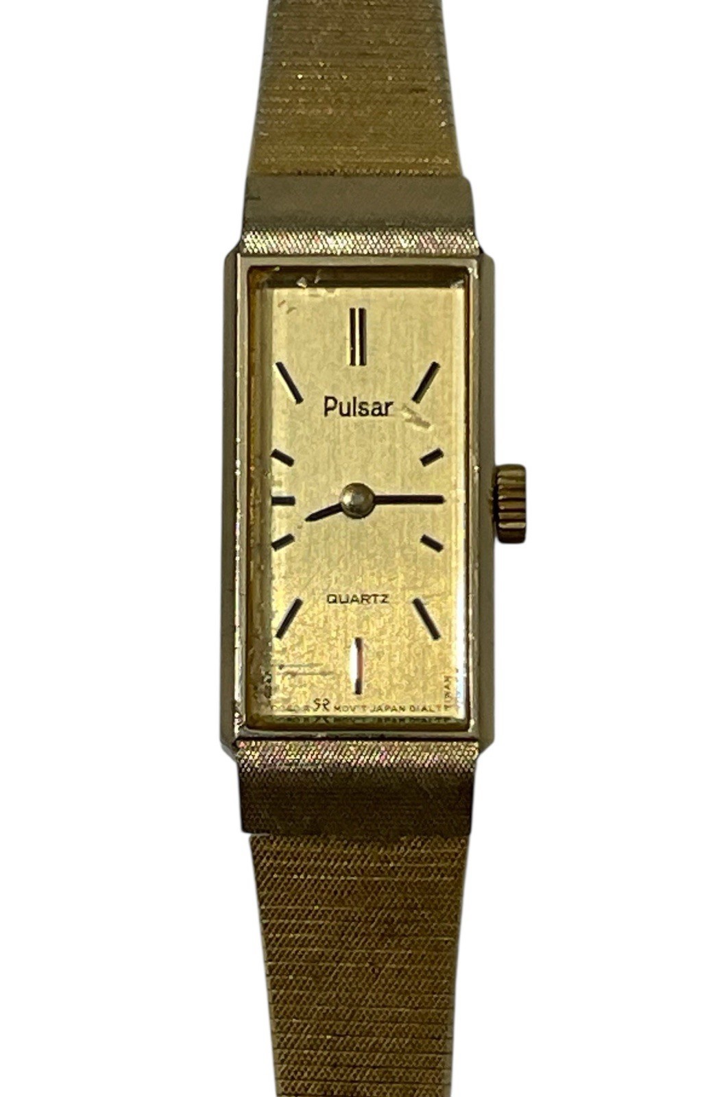 Pulsar Women’s Watch 11mm V220-5040 Stainless Steel Gold Tone (Untested) VTG