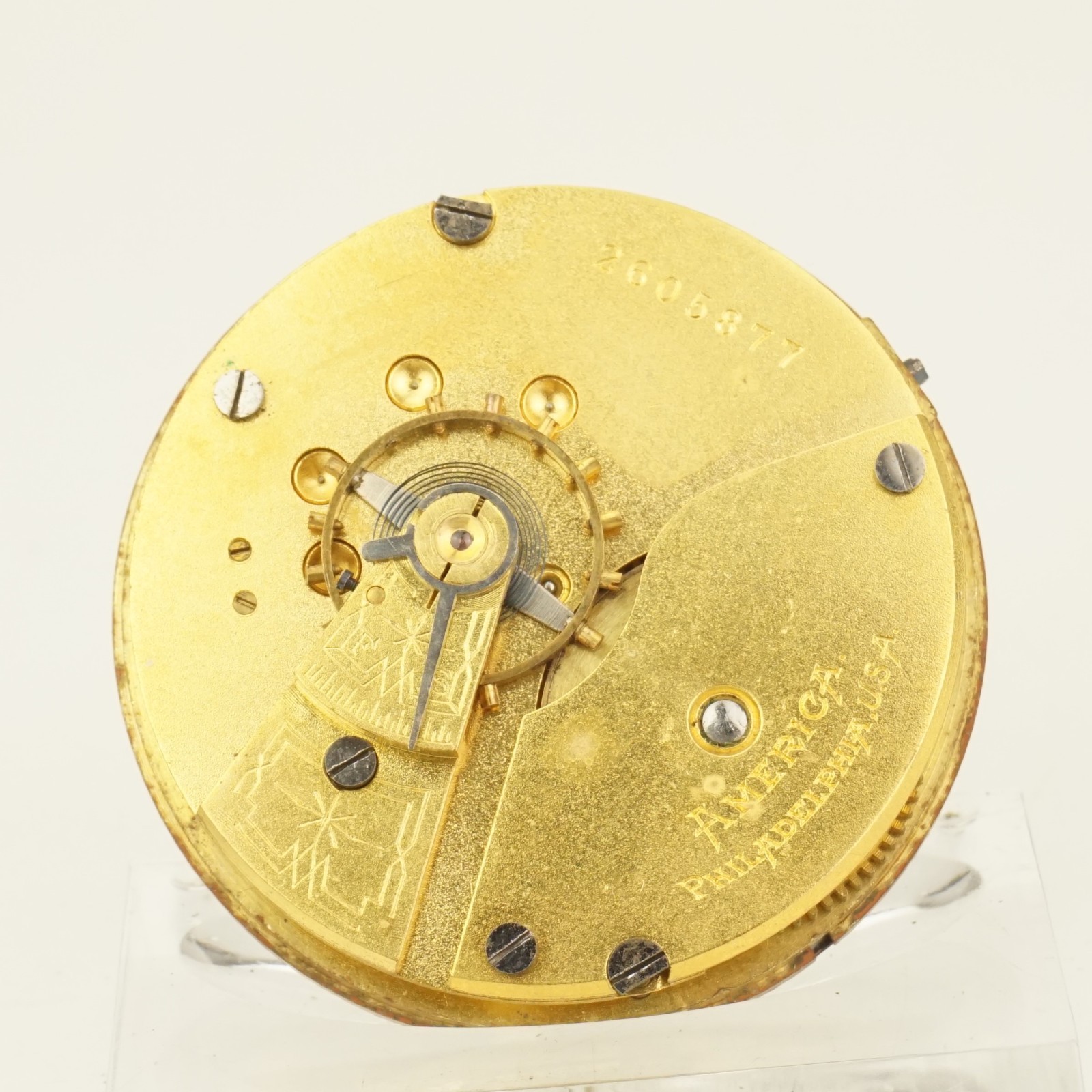Rare! Movement Pocket watch Men’s no repeater fusee duplex chronometer RAR