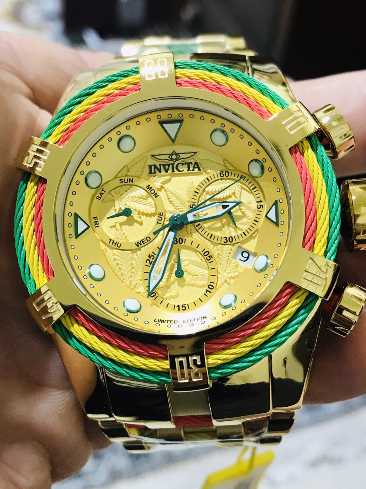 Invicta Bolt Zeus Limited Edition ￼Watch All ￼Gold In Stainless Steel ￼58mm