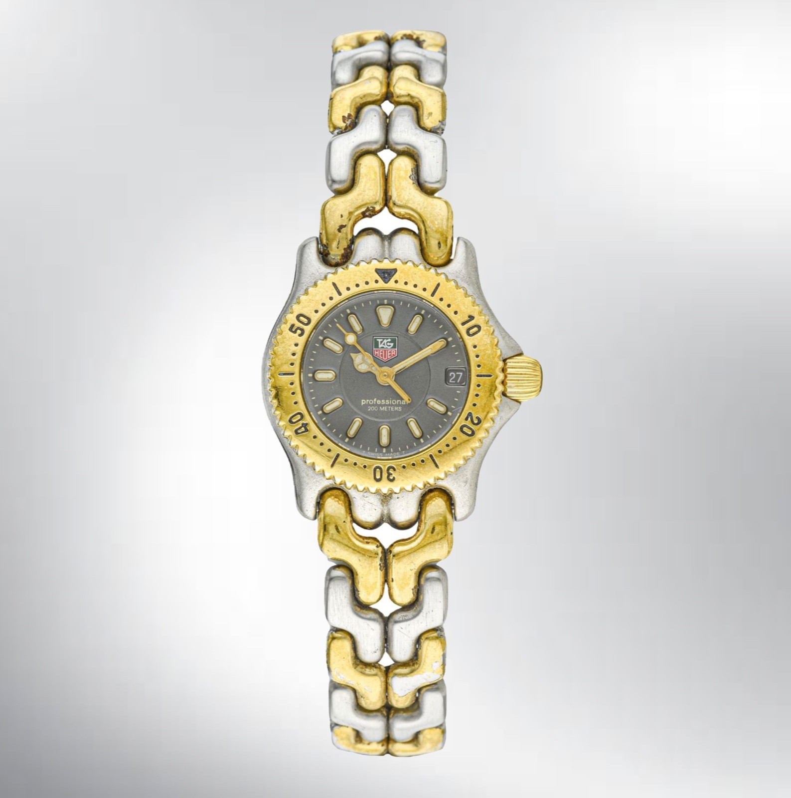 Vintage 1990s TAG Heuer Ladies’ watch is Stainless Steel&Gold Plate Ref.WG1420-0