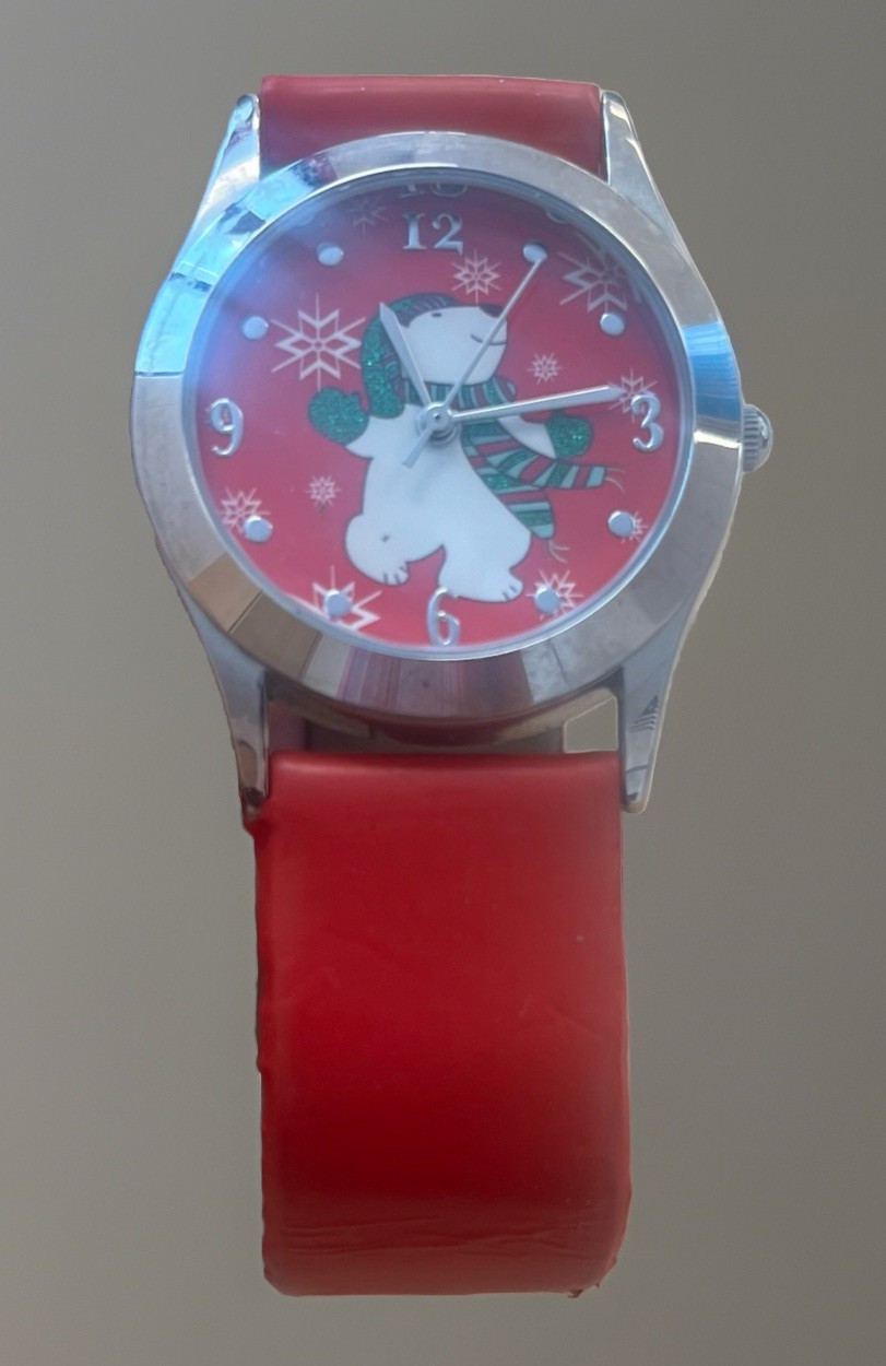 Polar Bear Christmas Holiday Coca Snowflake Red NEW BATTERY WORKS! Scarf Dancing