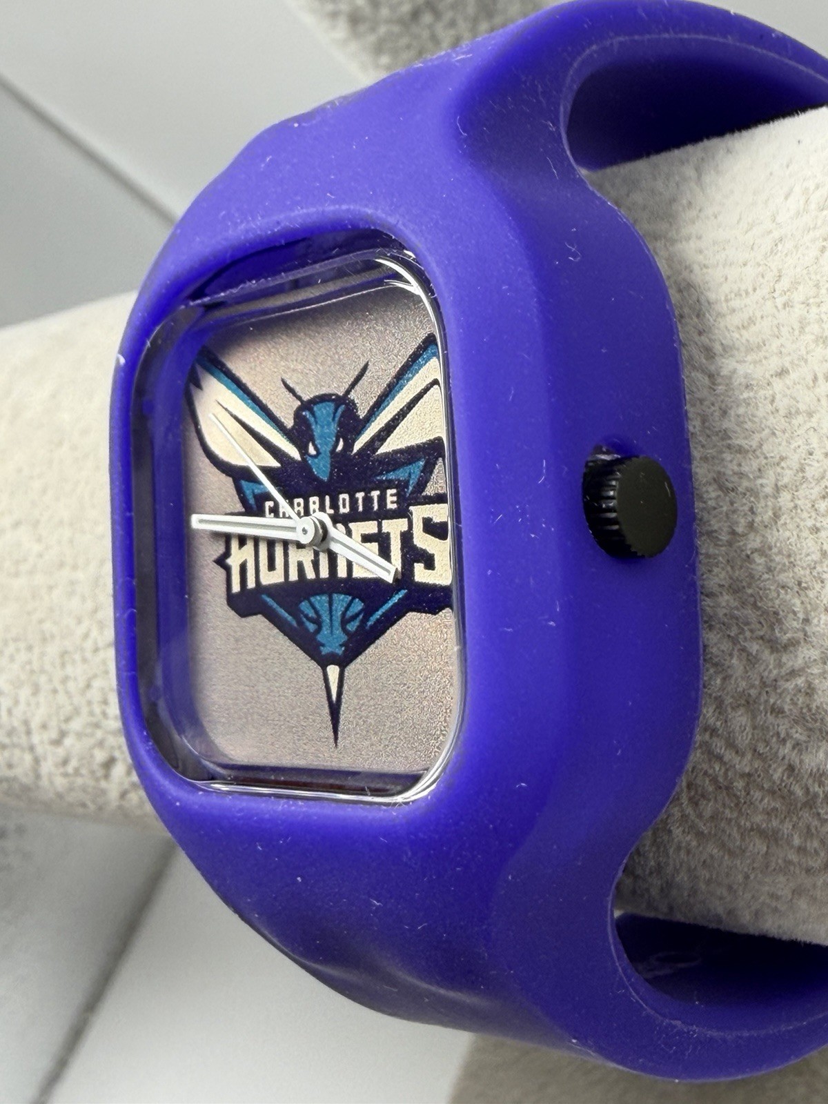 Modify Watch Charlotte Hornets New Battery Mens Watch 38MM 8″ Silicone Band