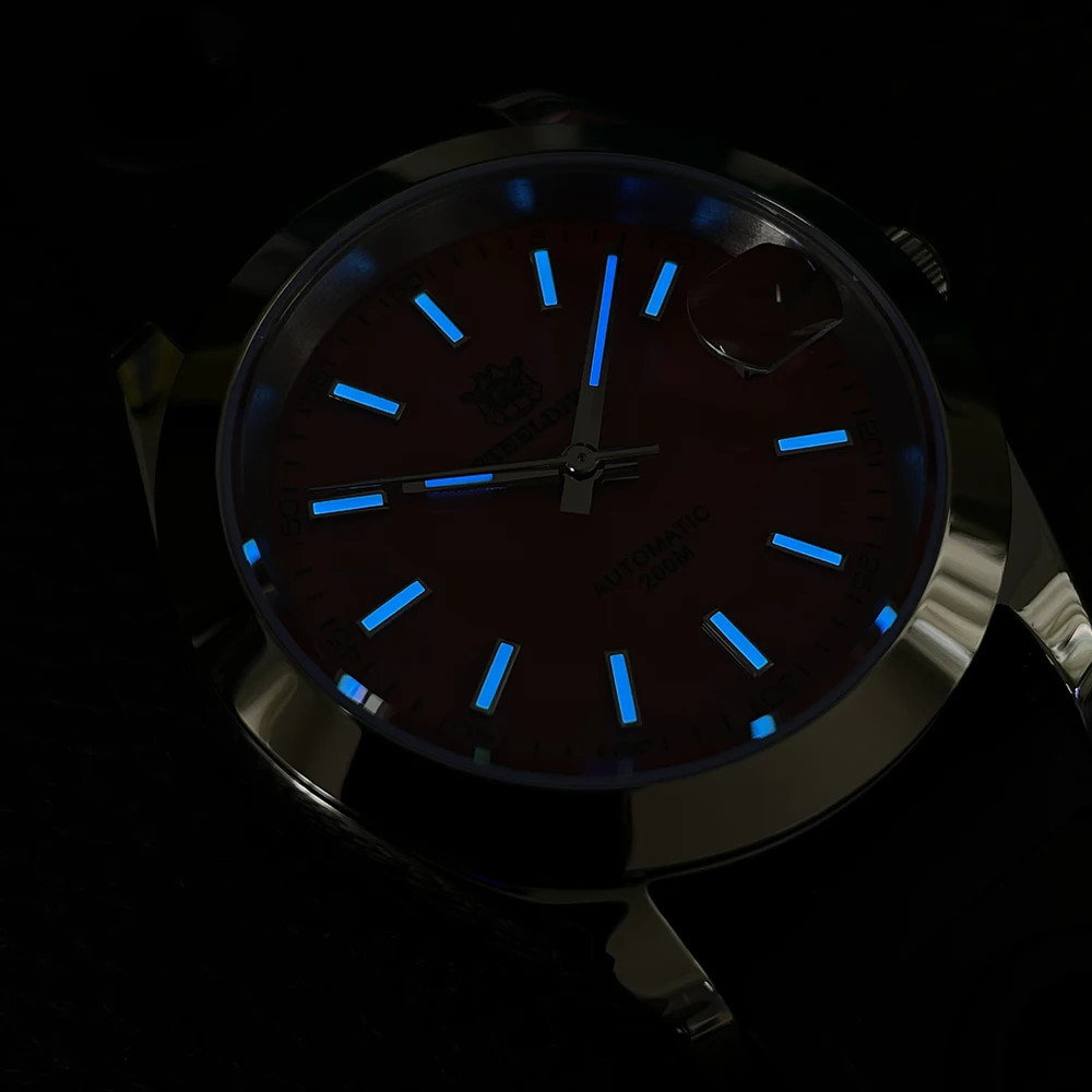 STEELDIVE 1934 Retro Water Ghost Sapphire NH35 Men Automatic Diver Watch