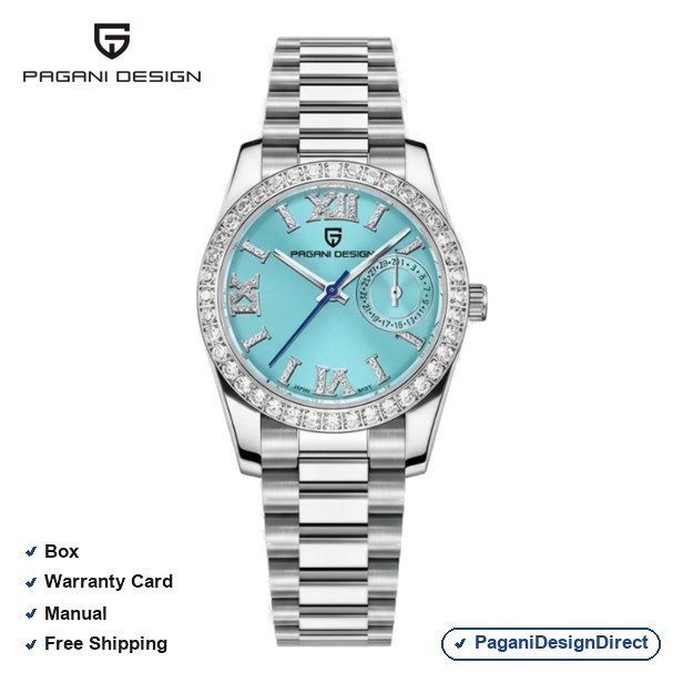 Pagani Design PD-1776 Blue Women Automatic Watch