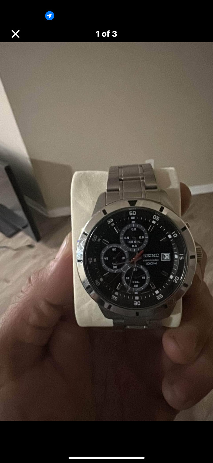 Seiko Men’s Black Watch – SND367PC
