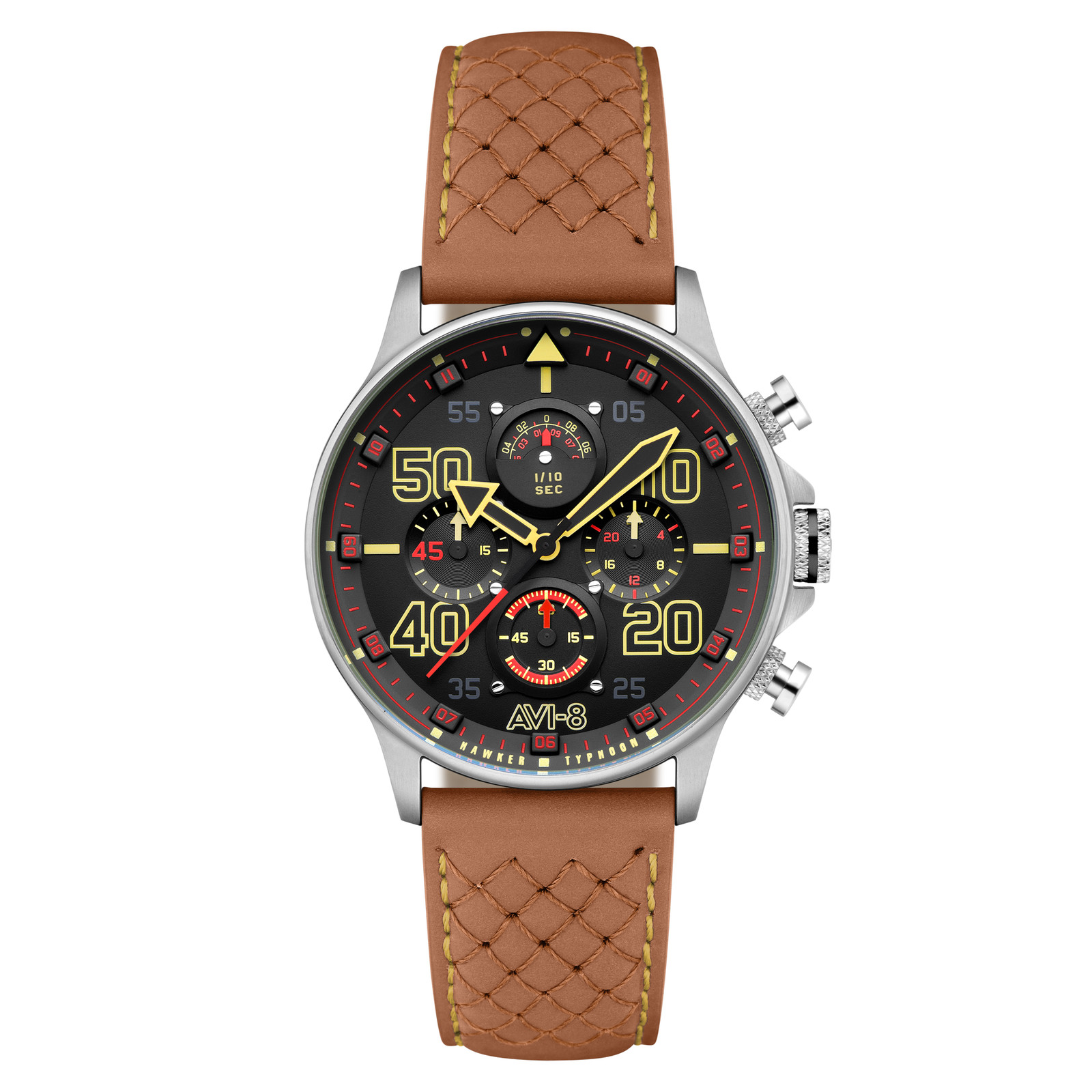 AVI-8 Hawker Typhoon Coningham Stainless Steel 42mm Japanese Quartz Wristwatch A