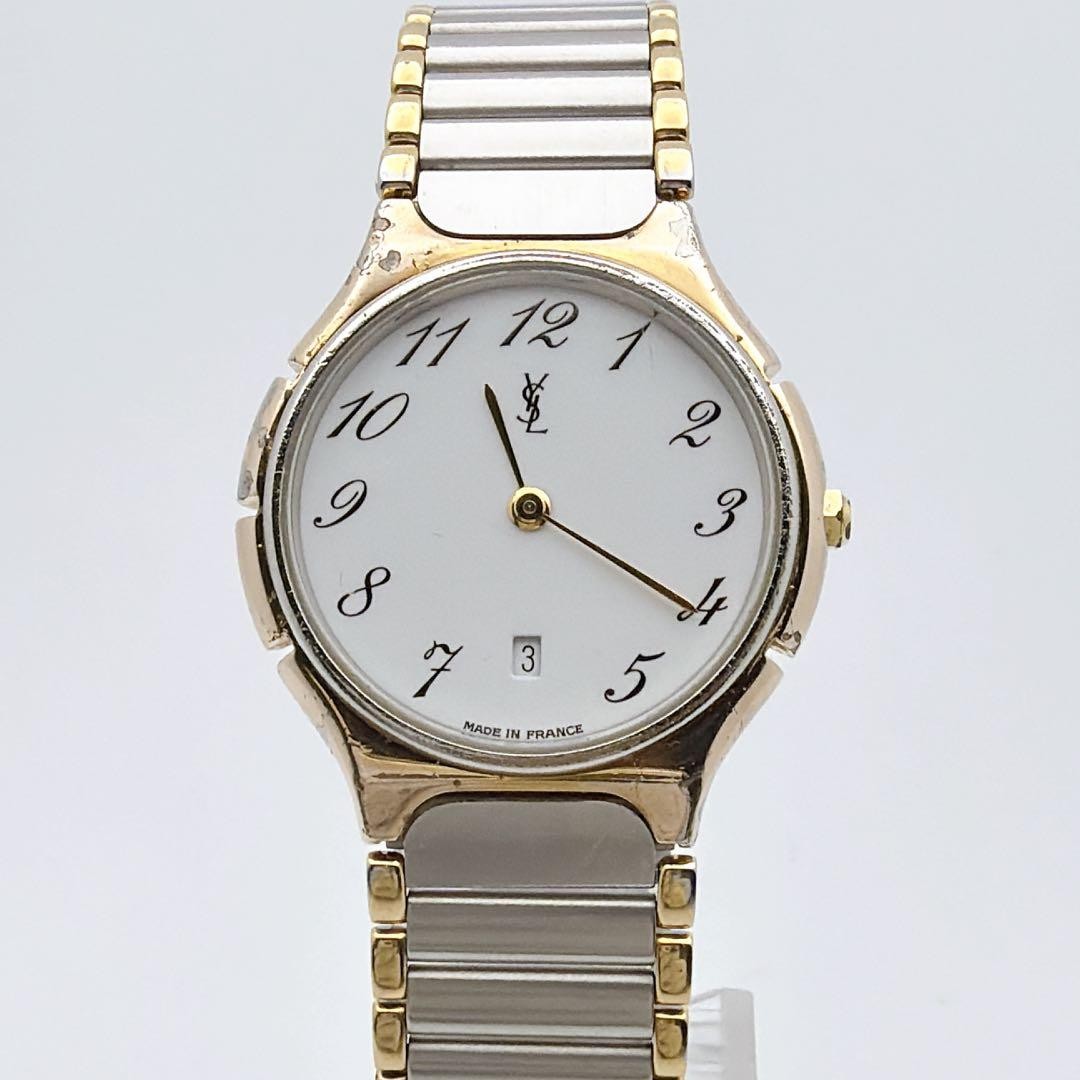 Yves Saint Laurent YSL Date Wristwatch Quartz