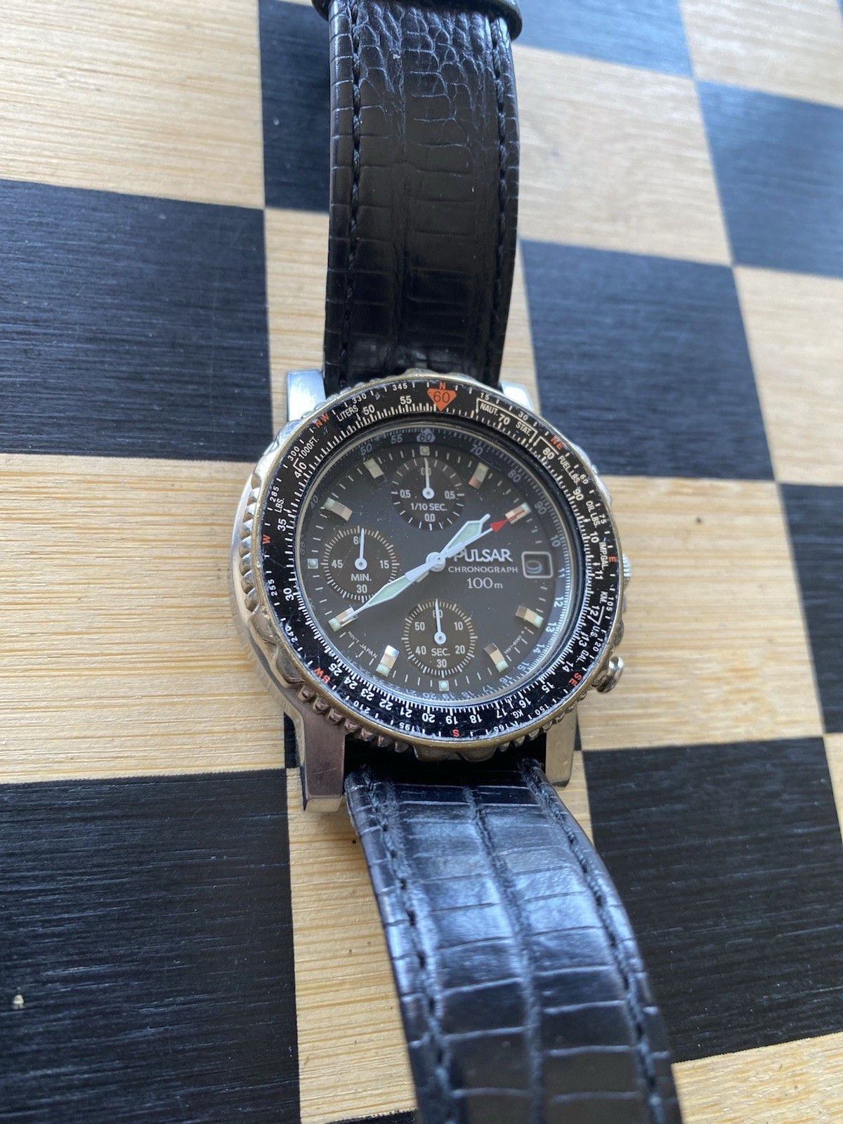 Vintage Pulsar V657-8040 Flightmaster Men’s Pilot Watch