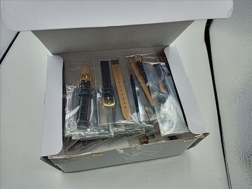 CASE OF 50 – JP LEATHERWORKS WOMENS GENUINE LEATHER ALLIGATOR WATCHBAND 13R 13MM