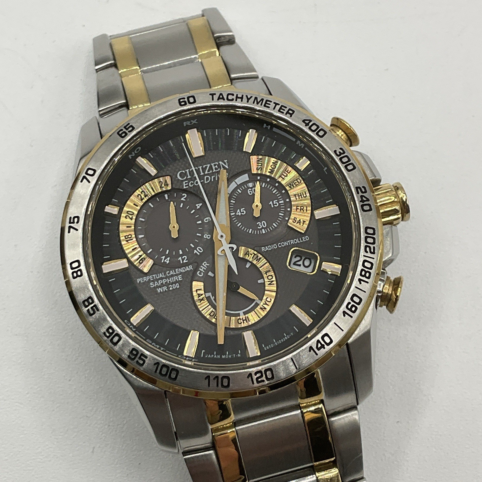 Citizen Eco-Drive E650-S075157 Perpetual Chrono Atomic Sapphire 42mm 20 BAR