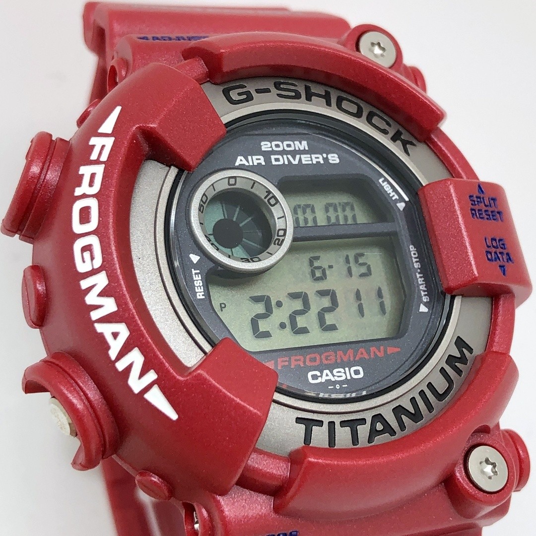 G SHOCK DW 8201GF 4 FROGMAN Frogman Metallic Red Pearl Coating Red Frog Diving F