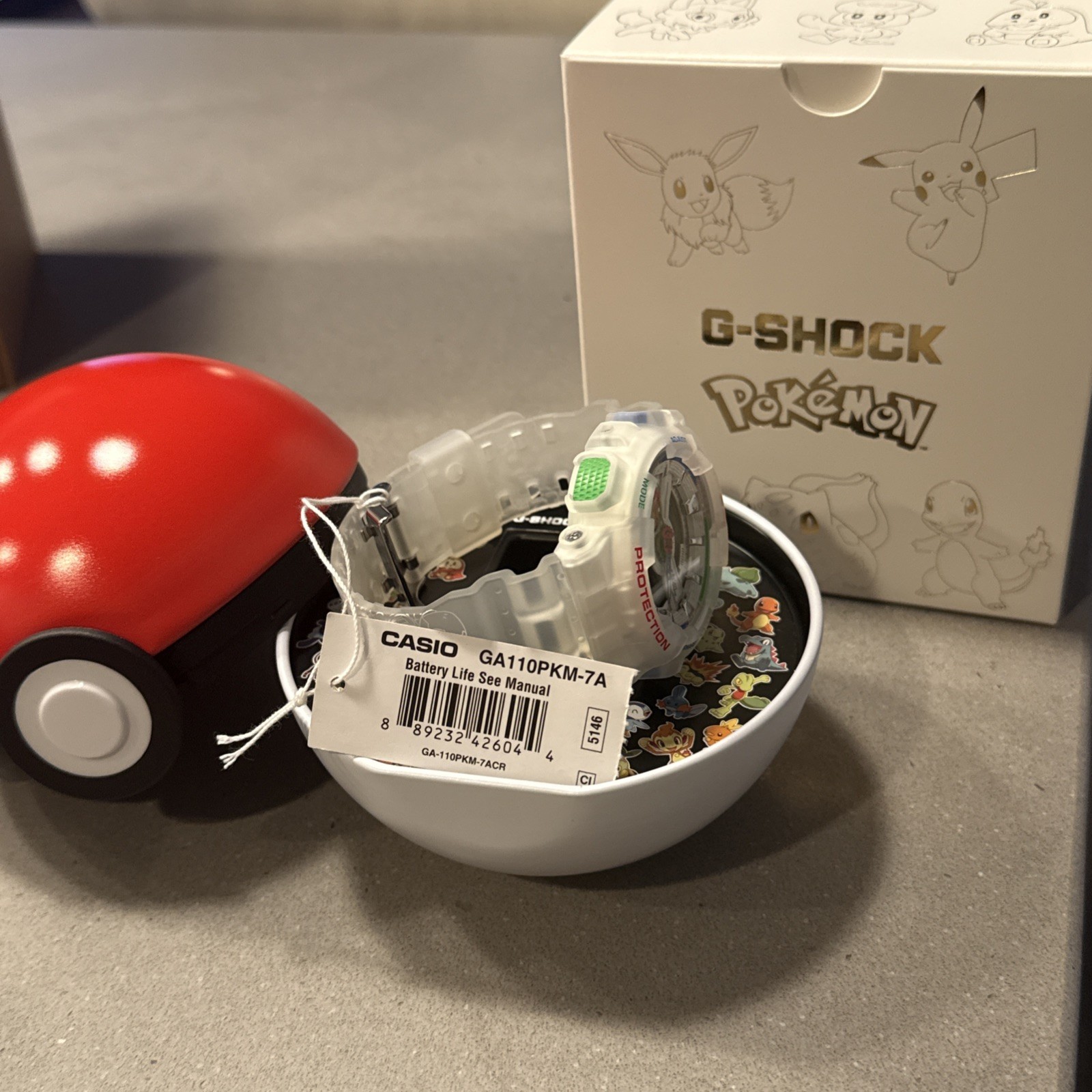 CASIO G-SHOCK x Pokémon GA110PKM-7A Watch 30th Anniversary IN HAND SHIPS ASAP