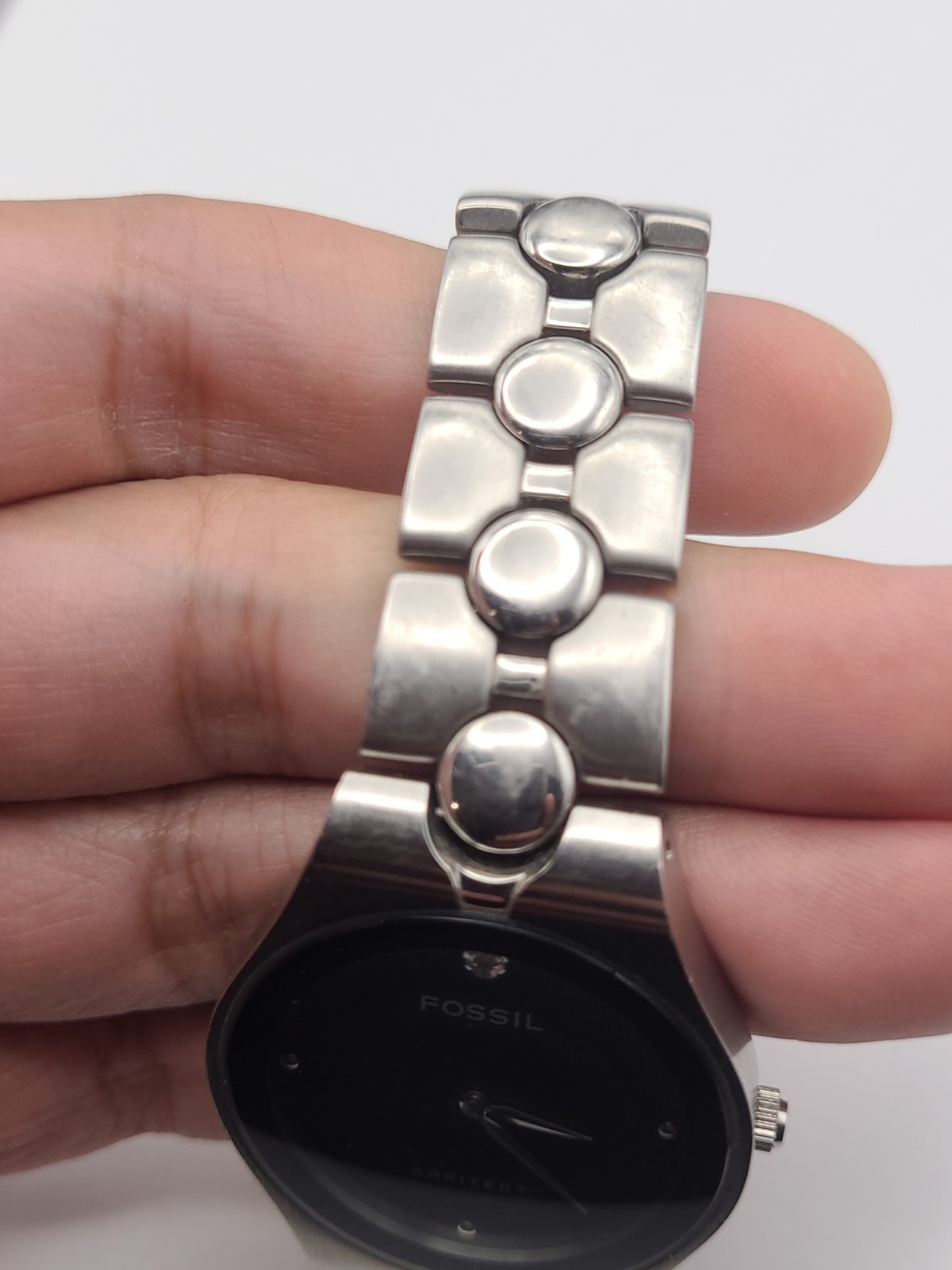 Fossil ARKITEKT Men’s Watch FS-2760 Stainless Steel New Battery Working