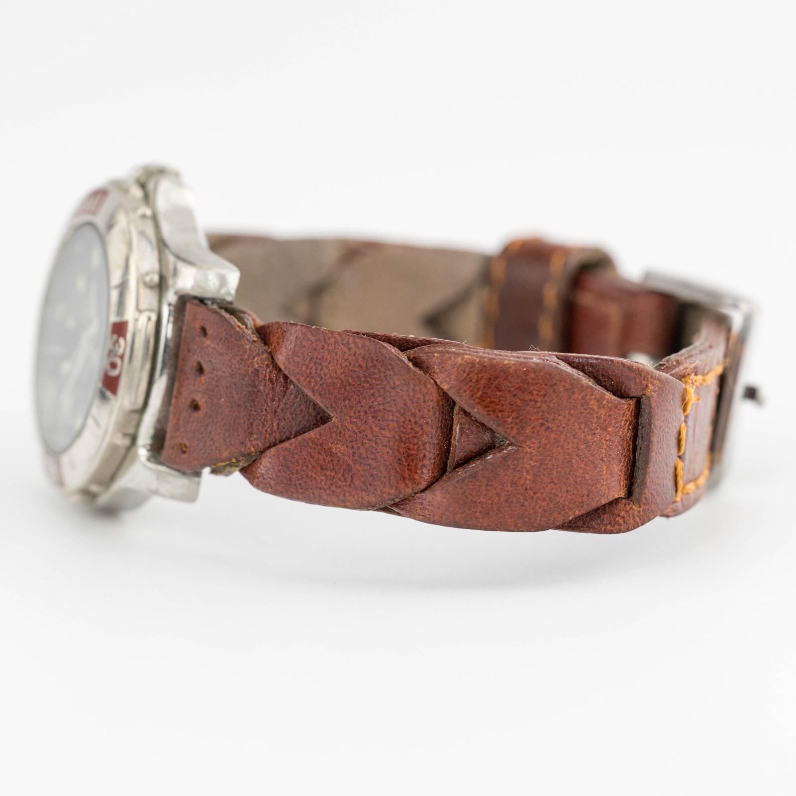 AMERICAN OUTDOOR P-IBDBD Genuine Leather Quartz Analog Women’s Watch New Battery