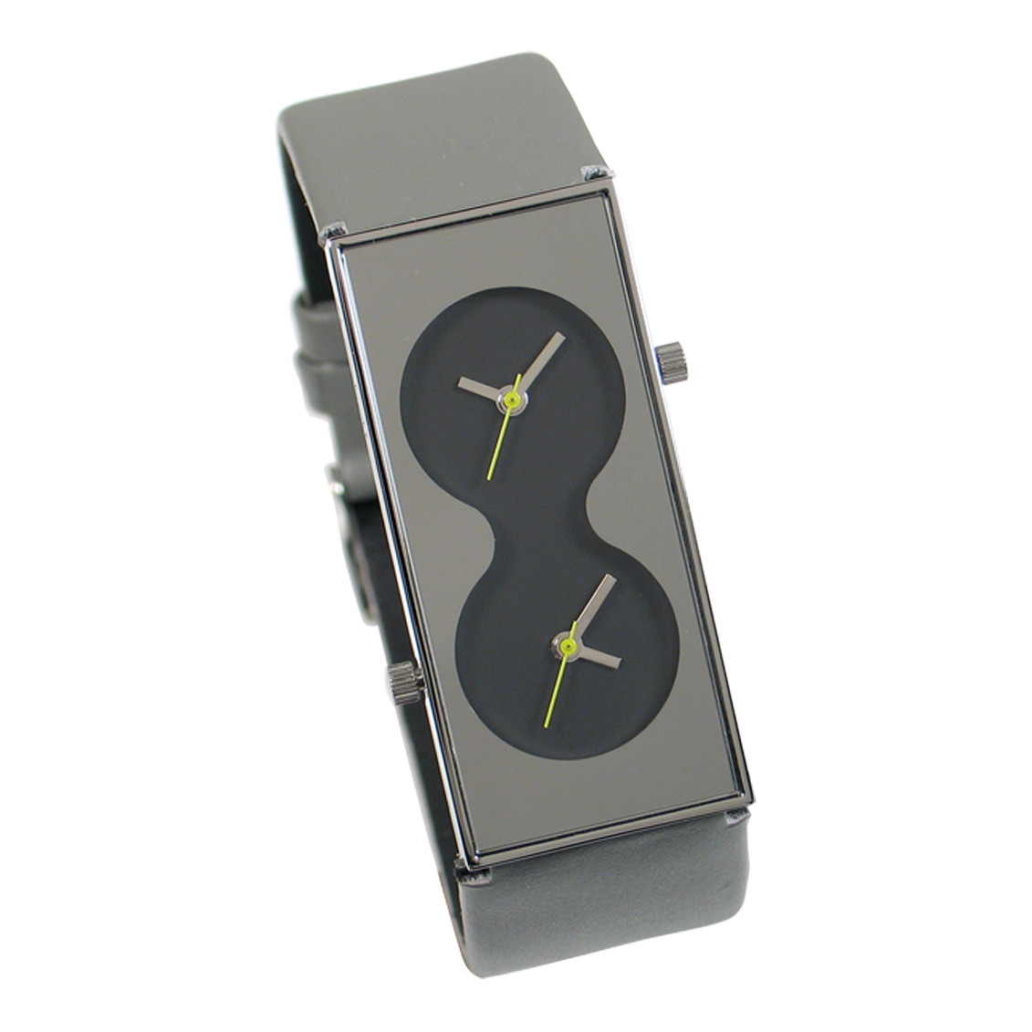 Vintage ACME Studio “Bi – Grey” Dual-Time Wrist Watch by KARIM RASHID NEW