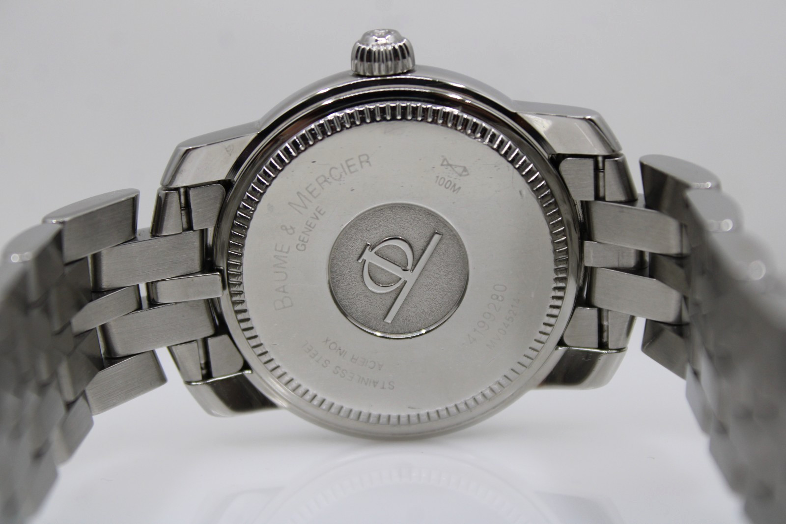 Baume & Mercier Capeland 37mm Black Date Dial Stainless Watch MV045214