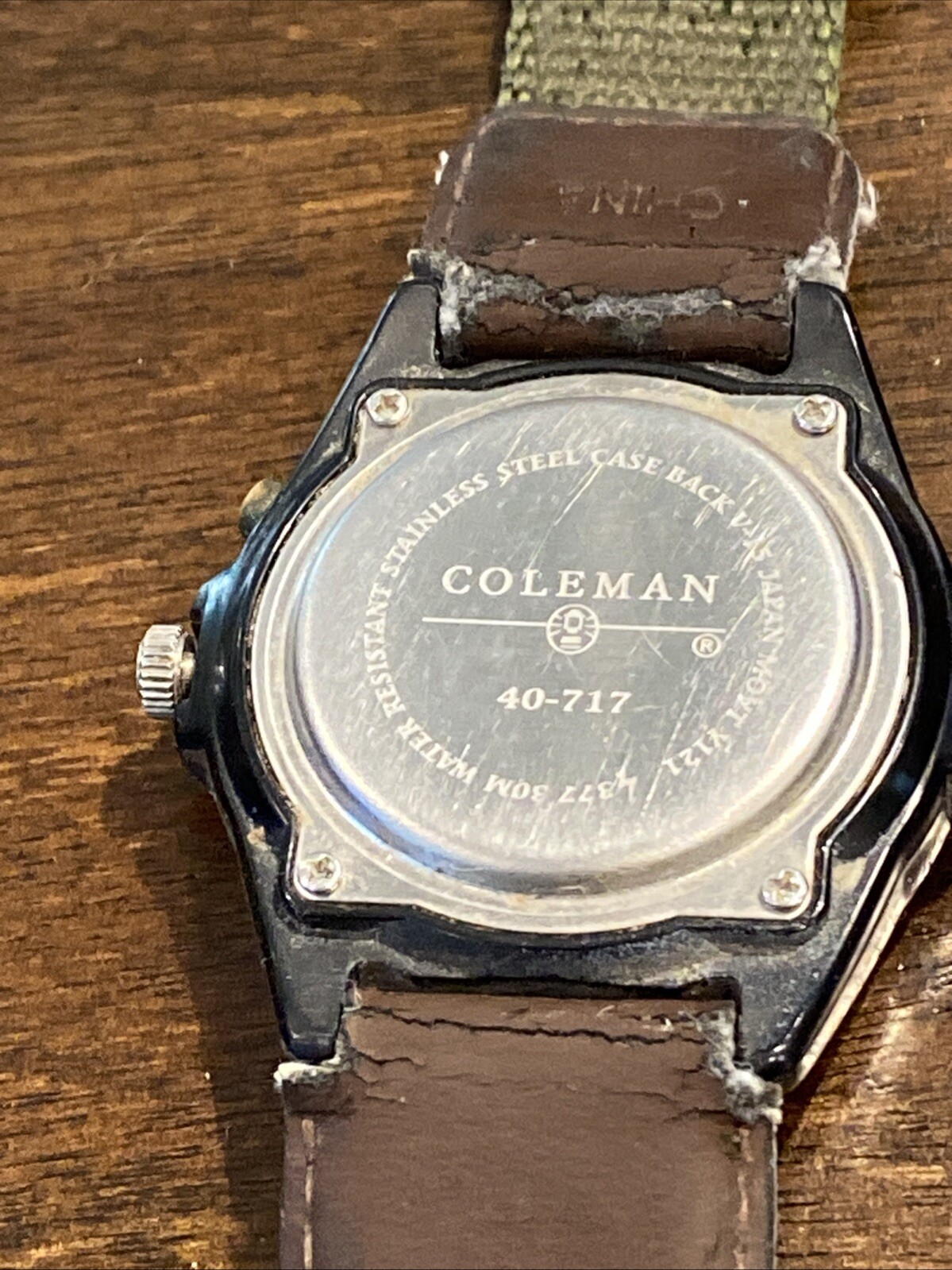 Coleman “nightsight” Water Resistant 30m Outdoors Wrist Watch New Battery!
