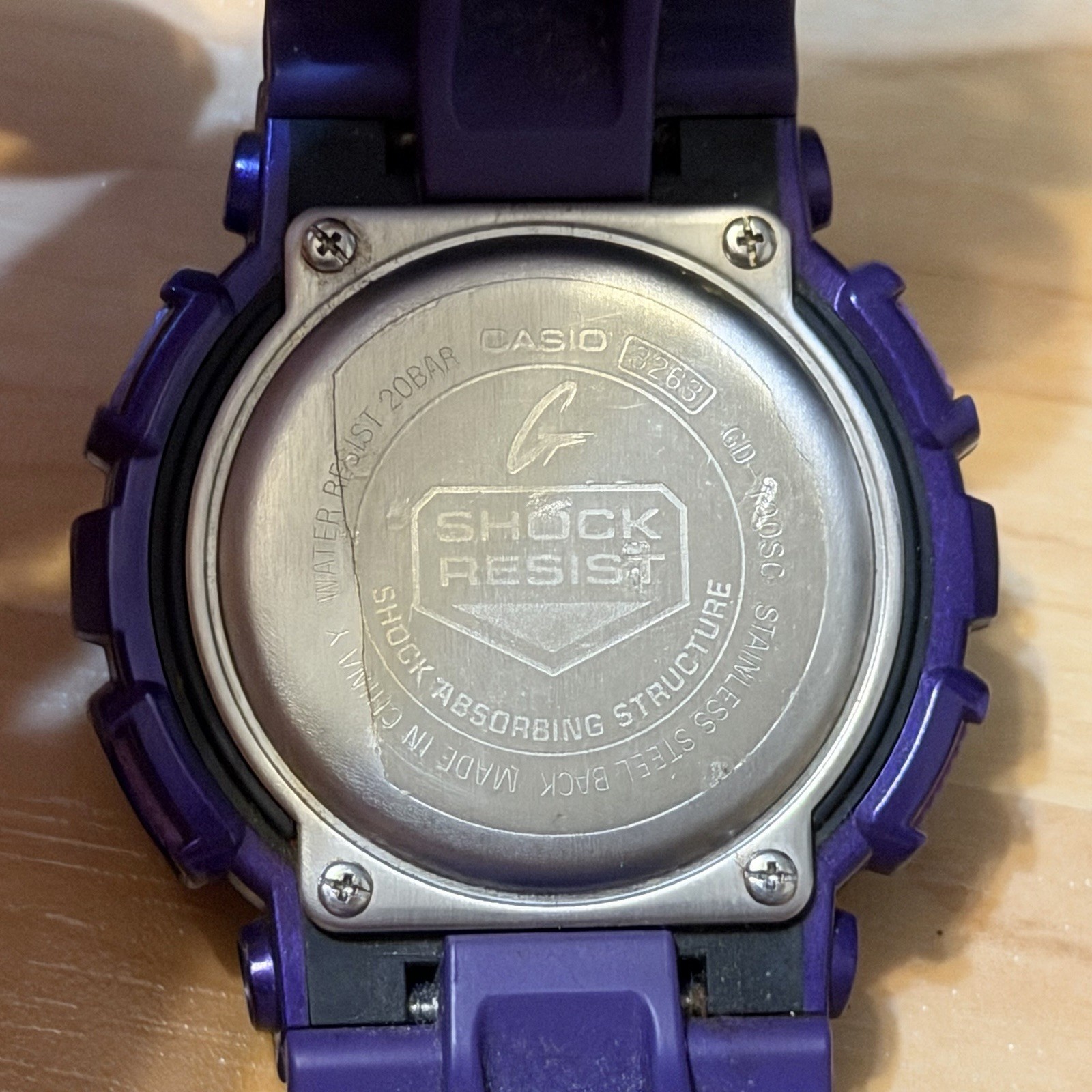 Casio G-Shock GD-100SC-6 Crazy Colors Series Purple Mens Digital Watch GD100 100