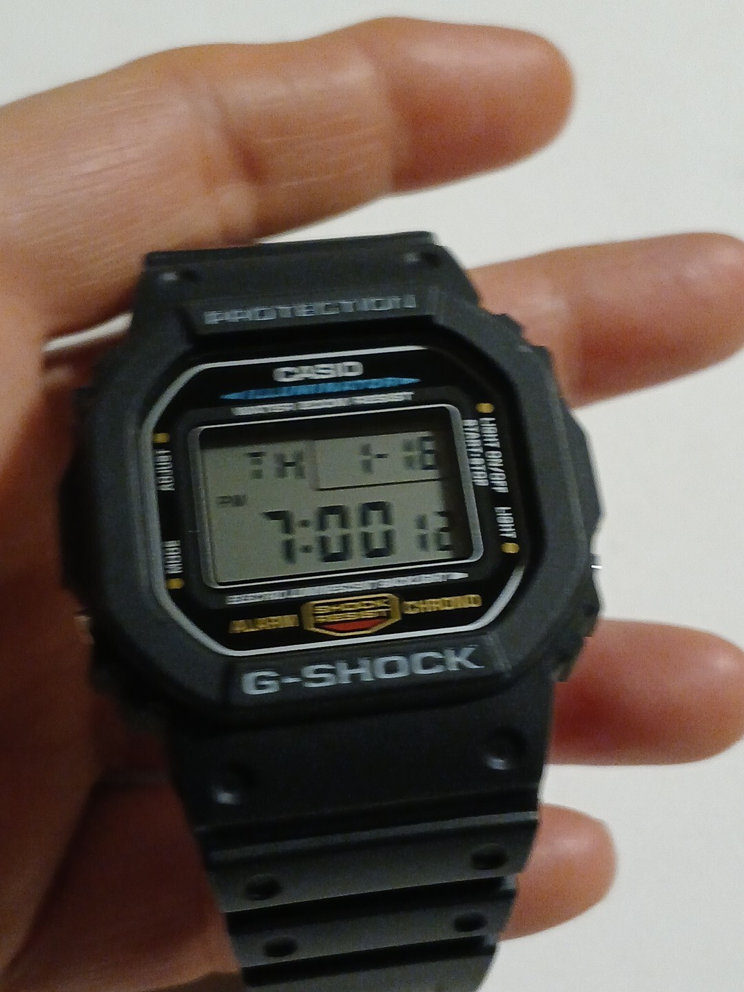 Black Casio G-Shock Watch Digita Resin Band( 5291) DW-5600E-1V