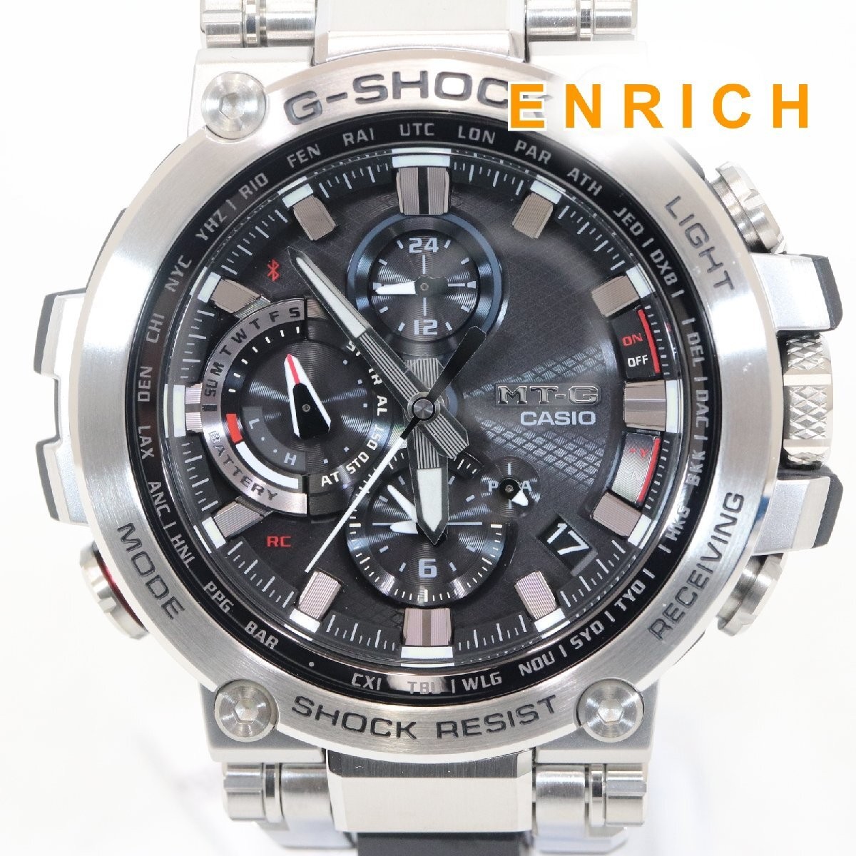 CASIO MTG B1000 1AJF G SHOCK MT G Solar Radio Wave Men’s Excellent condition wit