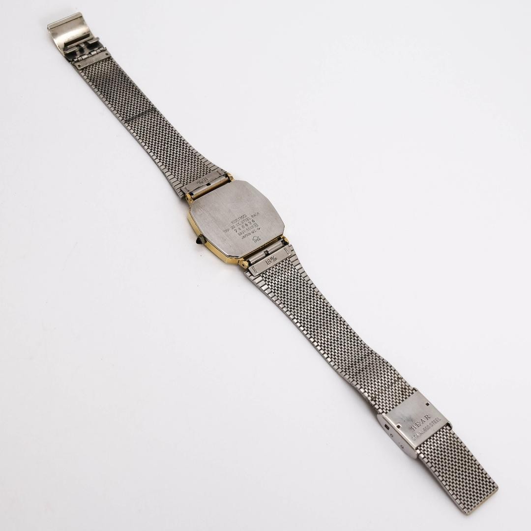 Working SEIKO Dolce wristwatch gold SGP30 square 2985