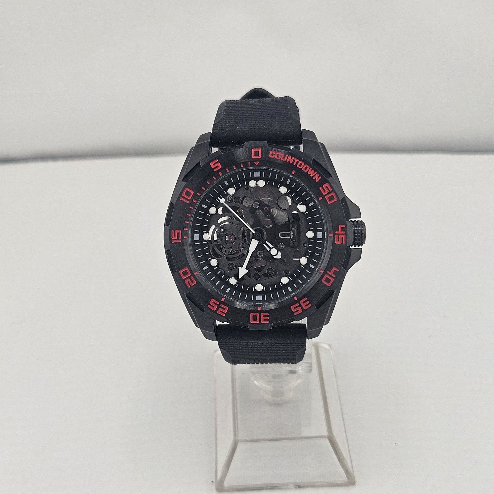 Custom Made Skeleton Watch With NH72 Movement (With Silicone Butterfly Clasp)