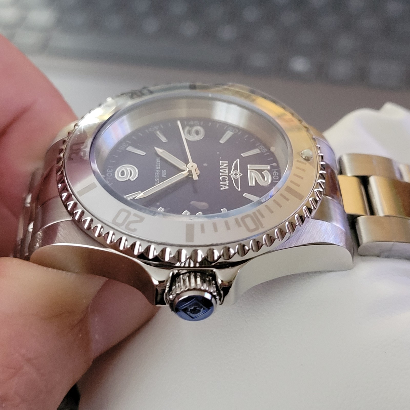 Invicta Specialty Rowan Men’s Watch Blue Dial Steel 40mm Quartz Brand New 69478