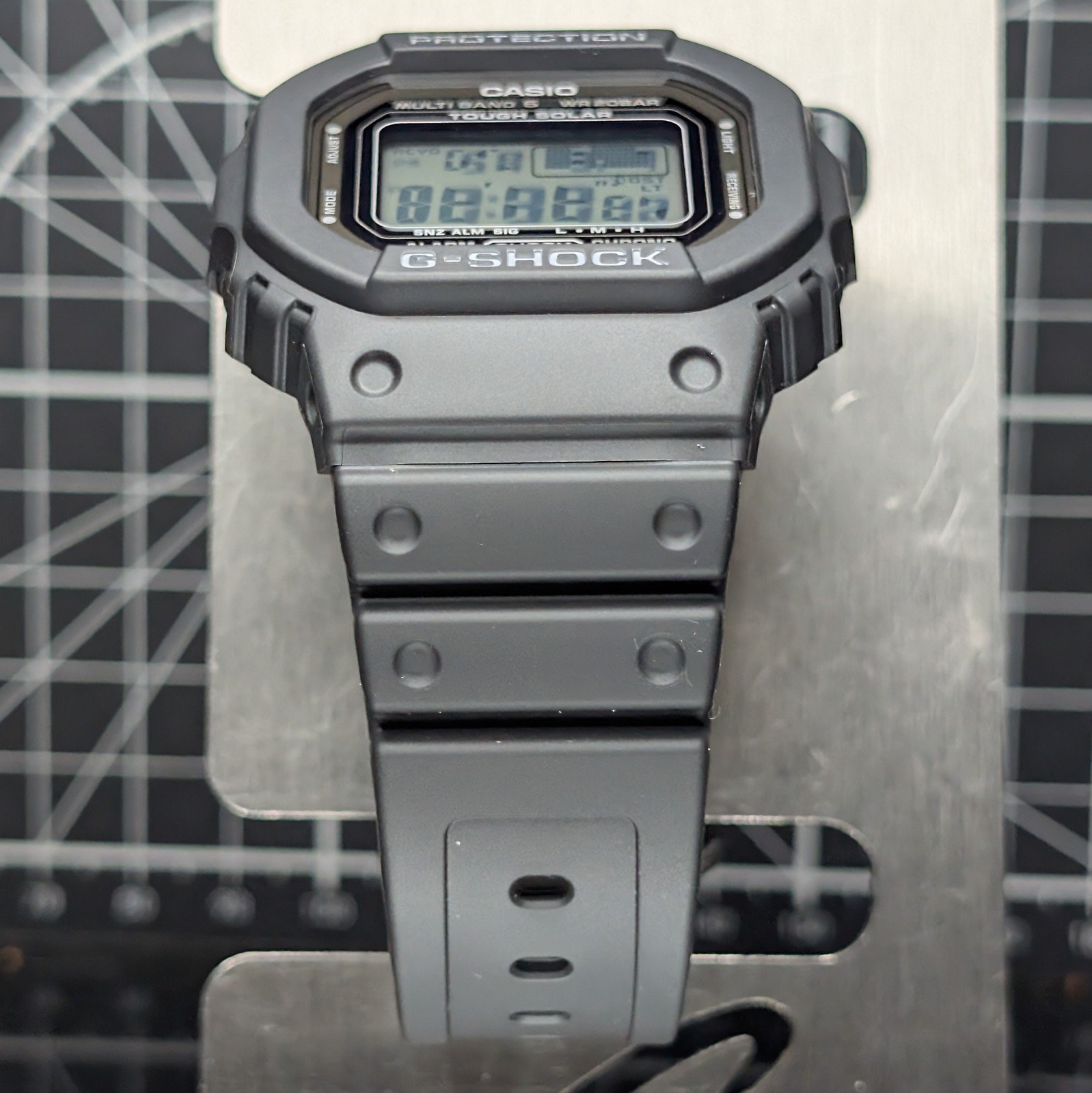Casio G-Shock U-pdated GW-5000 Solar Multiband Black Screwback Square GW-5000U-1
