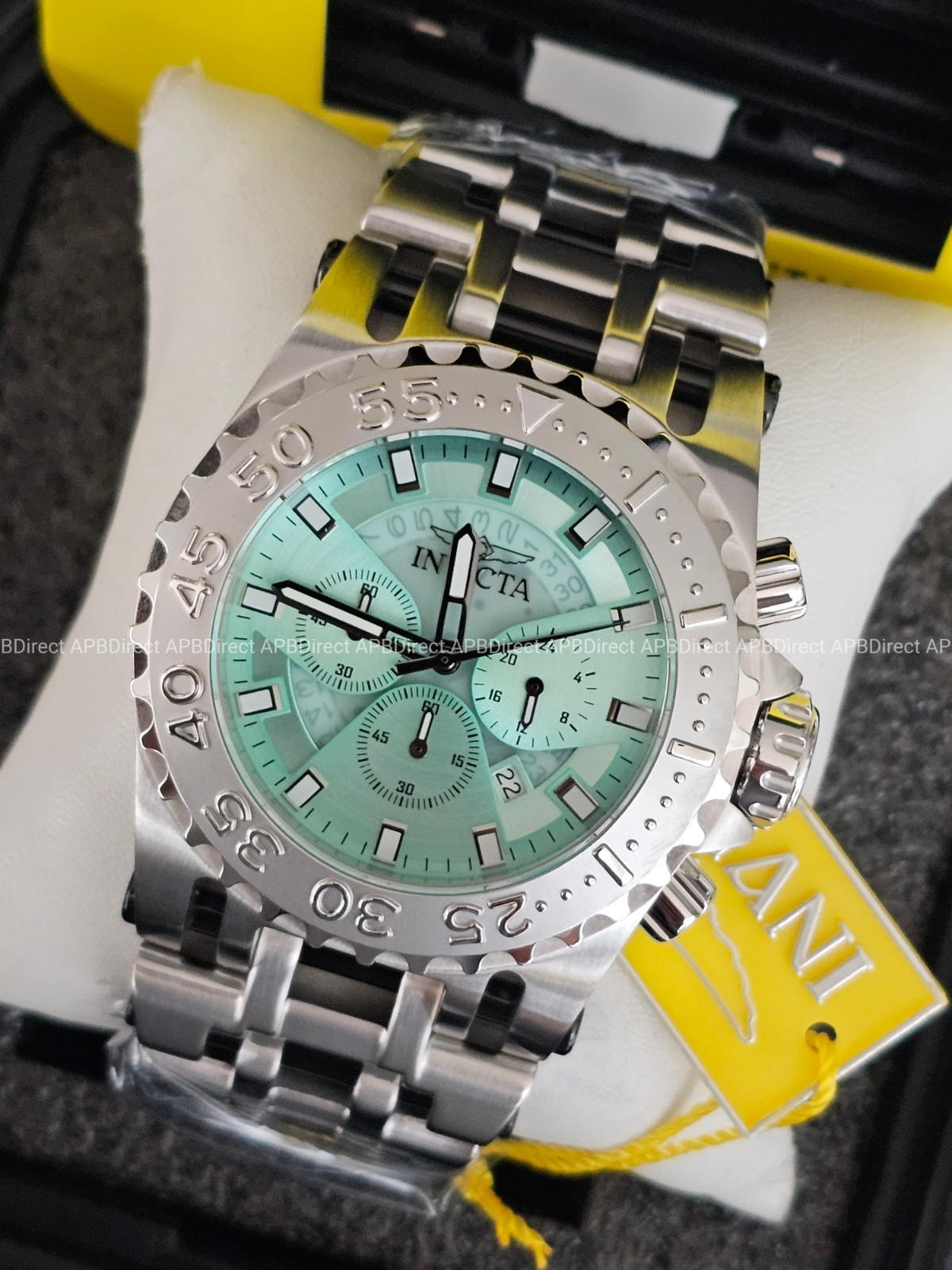 Invicta – CHAOS – Coalition Forces – TURQUOISE Blue 50mm Chronograph Mens Watch