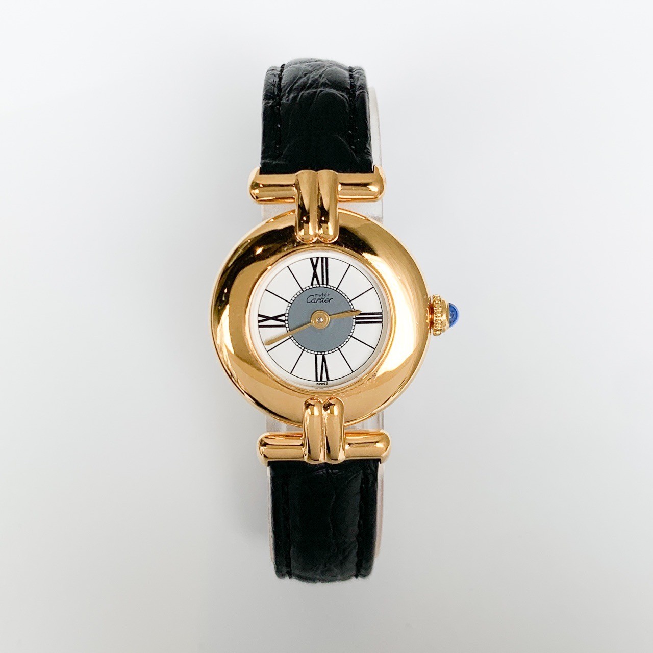 CARTIER Must Colisée, Center Grey Roman Dial, Gold Women Watches Watch