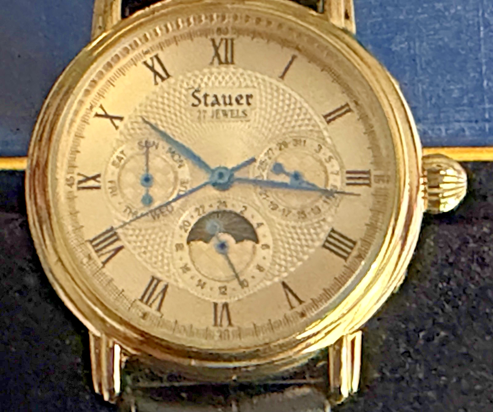 STAUER MAGNIFICAT II AUTOMATIC MEN’S WATCH MODEL 20193 NEW/OLD STOCK WATCH