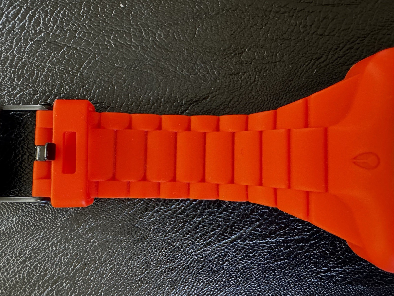 Nixon The Rubber Player Orange Analog Quartz Wristwatch Square 38mm 100m