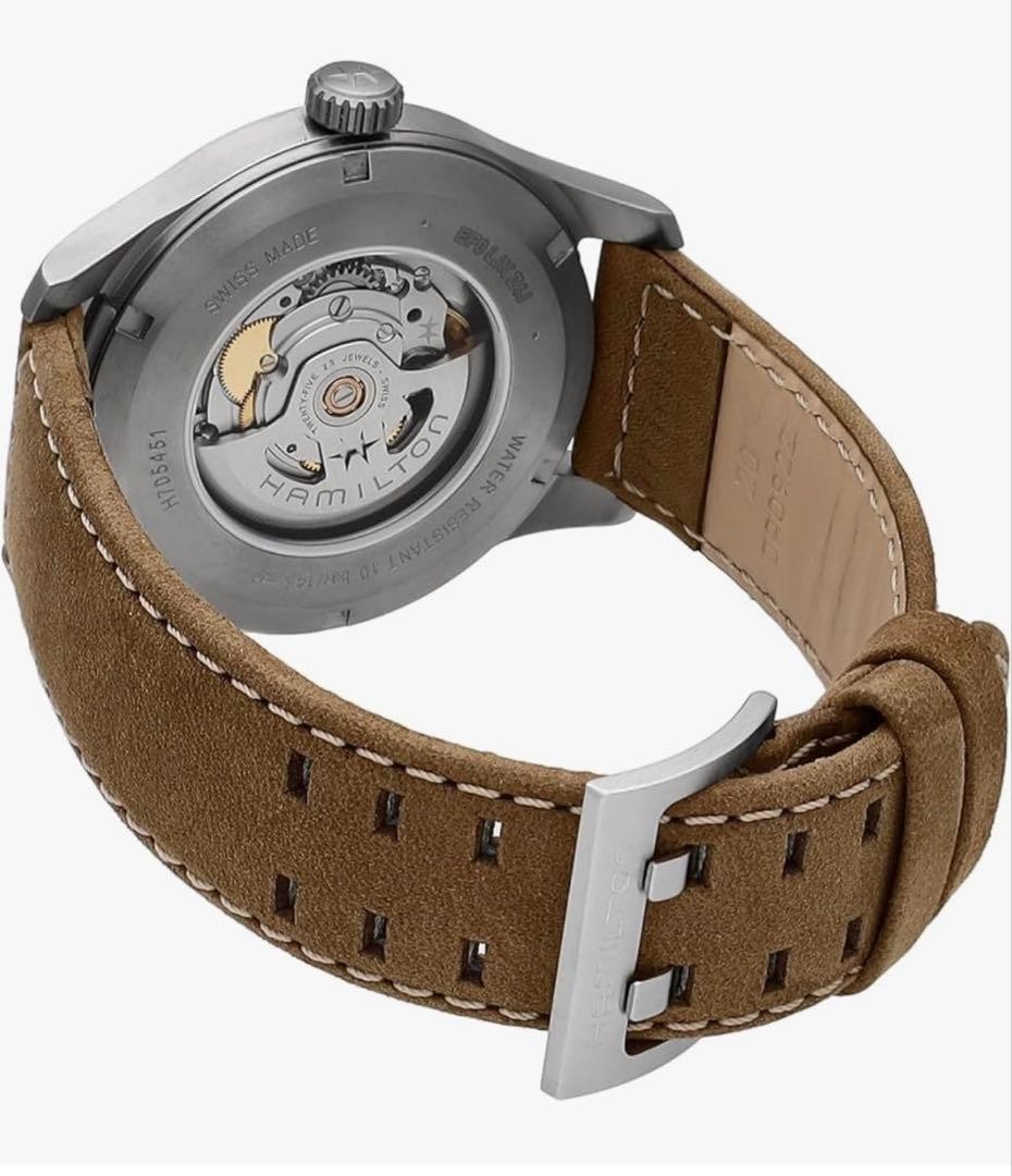Near Mint Hamilton Khaki Field Titanium 42mm H70545550 H-10 80H Auto Full Set JP