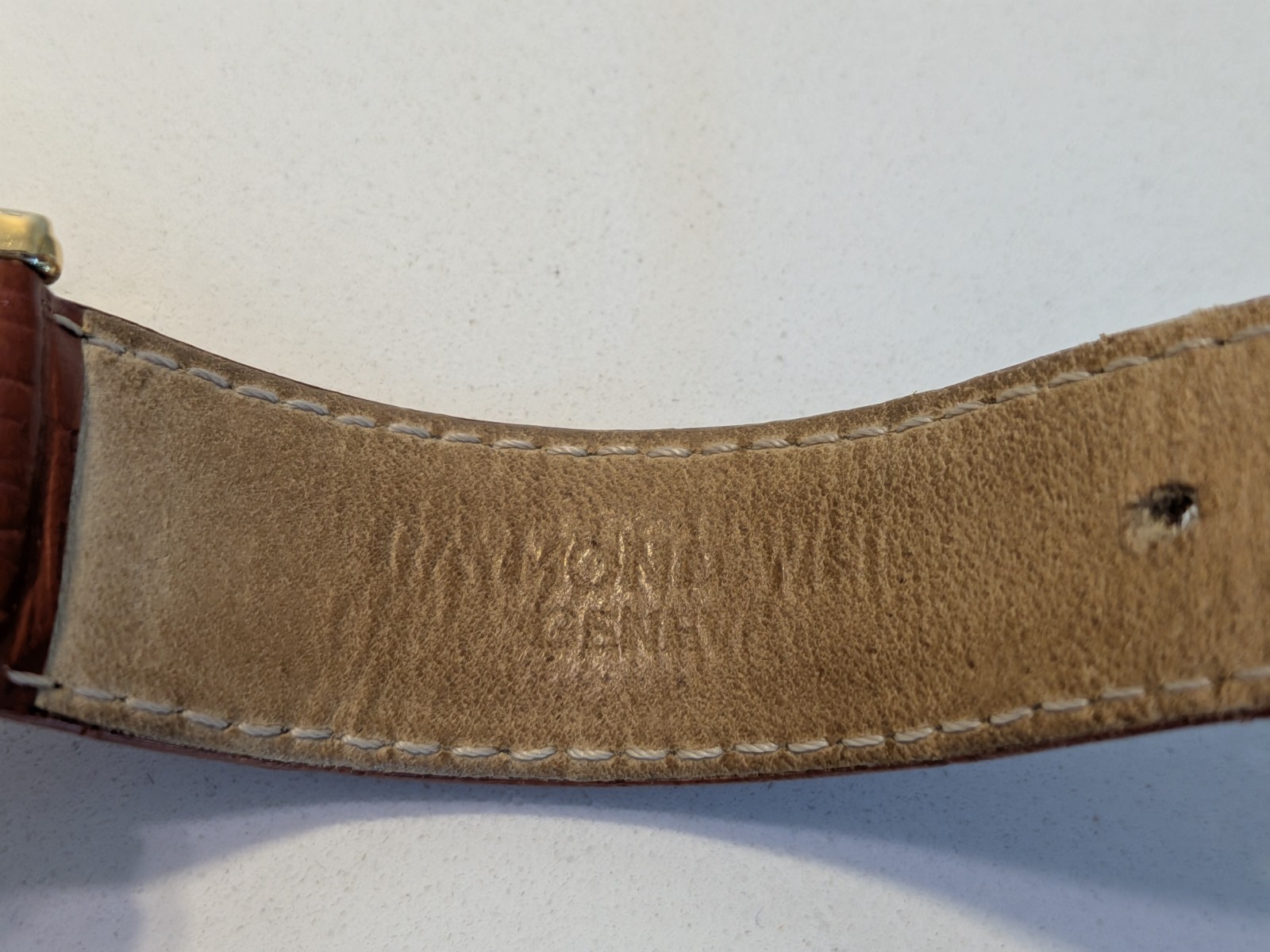 Raymond Weil Geneve 5569 Brown Leather Mens Watch X178359