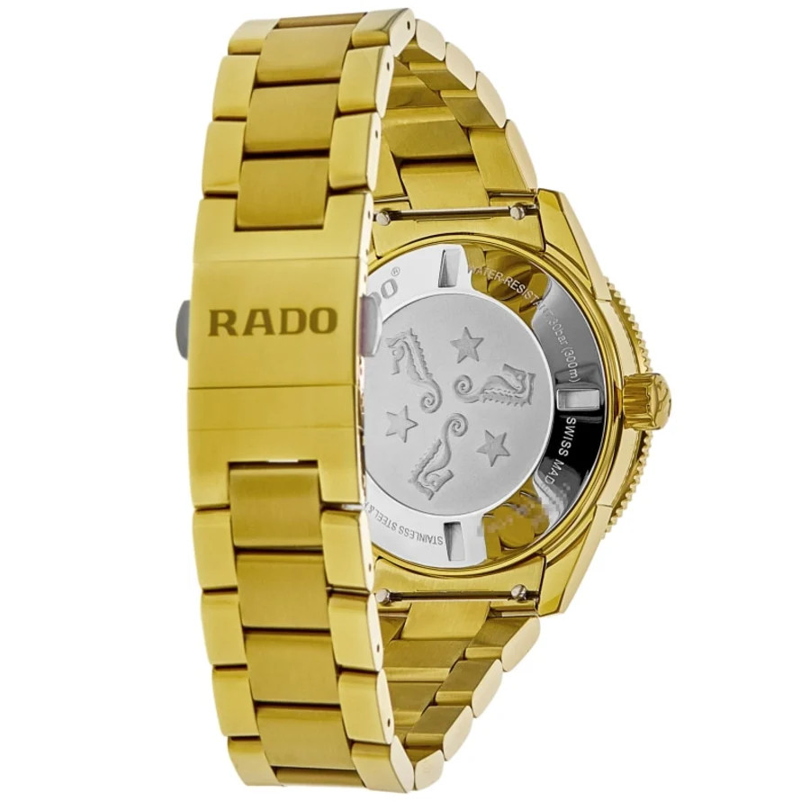 New Rado Captain Cook Automatic Green Dial Yellow Gold Men’s Watch R32136323