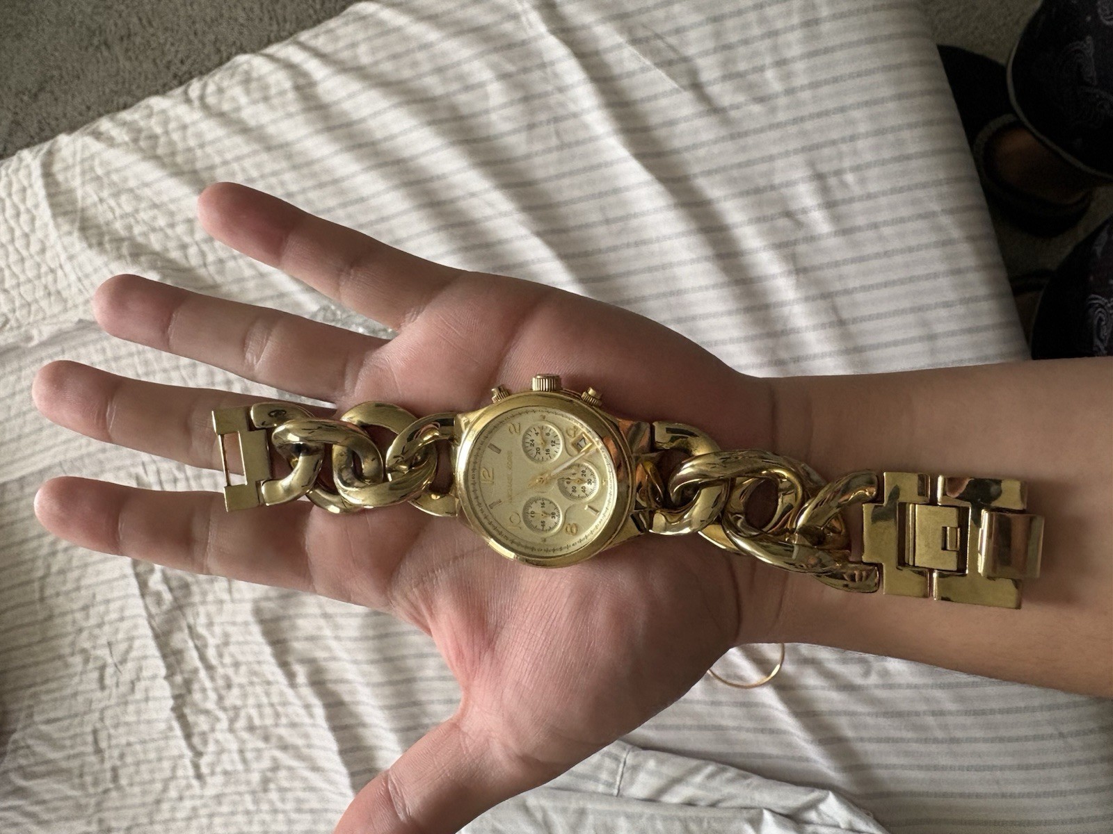 Michael Kors Runaway Twist Gold Tone Stainless Steel Watch