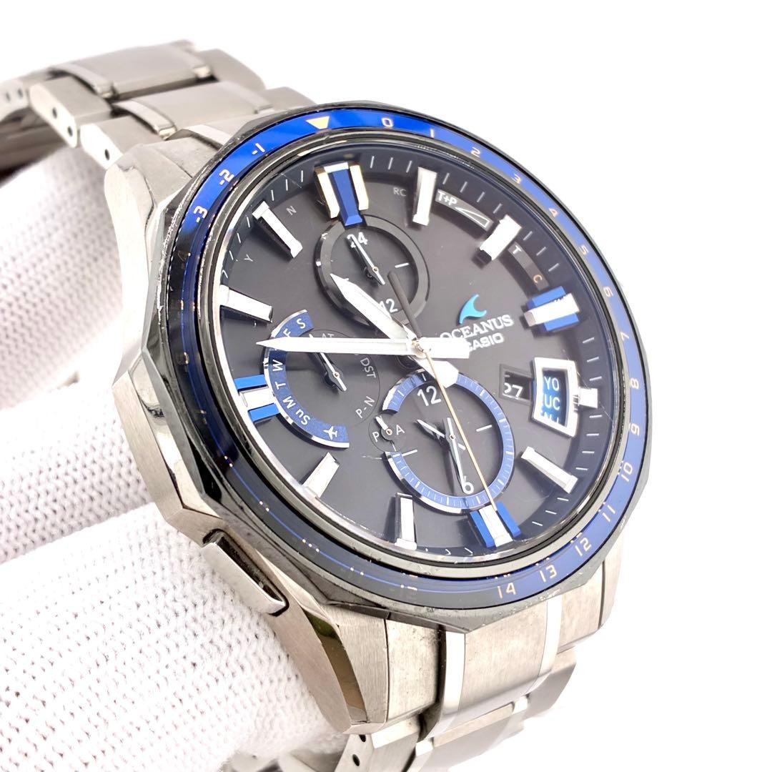 Casio Oceanus OCW-G2000 Solar Radio Chronograph Titanium good condition japan