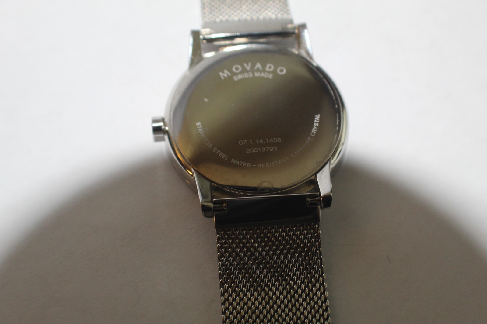 Movado Bold Quartz Dark Blue Dial Stainless Steel Mesh Band Men s Watch 3600589