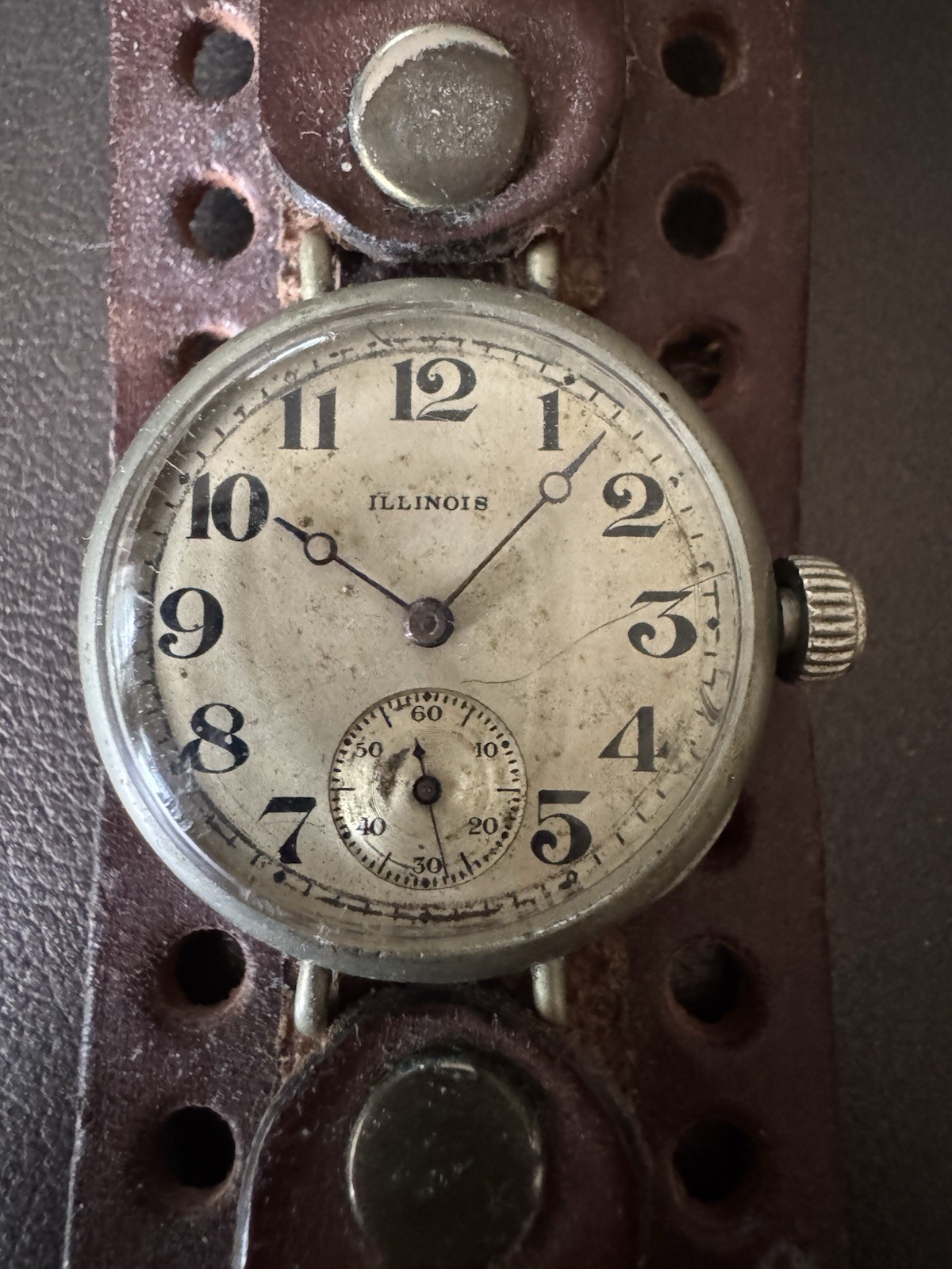 Antique Illinois Mens Trench Watch